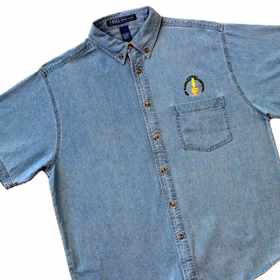 Short-Sleeve Denim Shirt